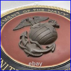 Vintage Department Of The Navy United States Marine Corps Medallion Wall Plaque