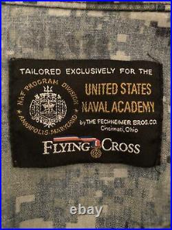 Vintage Jacket Flying Cross Exclusively US Naval Academy Uniform Camouflage