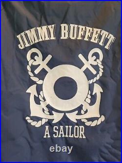 Vintage Jimmy Buffet A Sailor abc Records GRT Music Tapes Navy Blue Wind Breaker