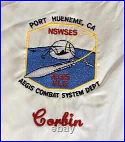 Vintage King Louie Jacket US Navy AEGIS VLS Combat System NSWSES Port Hueneme CA