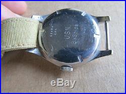 Vintage Longines Military USN BUSHIPS 16 Jewel 23M Movement US Navy