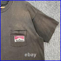 Vintage Marlboro Shirt Mens XL Black 90s Snake Pass Adventure Team Pocket USA