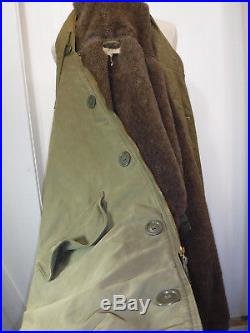 Vintage Military Navy WWII USN Deck Jacket Alpaca / Wool Mens Sz 42