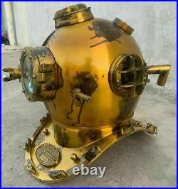 Vintage Morse Divers Diving Helmet Marine Brass London Scuba Deep Sea Navy Gift