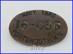 Vintage Navy Yard Portsmouth New Hampshire Badge