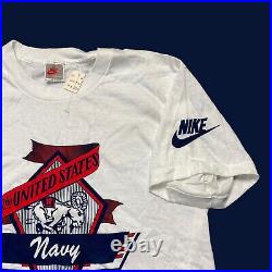 Vintage Nike the United States Navy T-Shirt Made in the USA Adult Size L