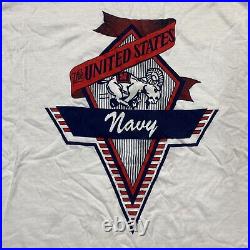 Vintage Nike the United States Navy T-Shirt Made in the USA Adult Size L