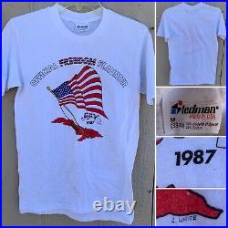 Vintage Official Freedom Flaunter July 4 1987 Cuba US Navy Base GTMO T-Shirt M