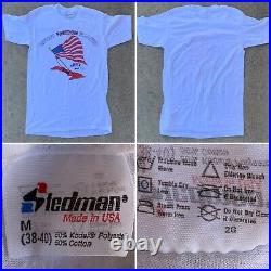 Vintage Official Freedom Flaunter July 4 1987 Cuba US Navy Base GTMO T-Shirt M