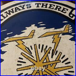 Vintage Original USAF 909th Refueling Squadron Hand Painted Wooden Sign