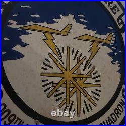 Vintage Original USAF 909th Refueling Squadron Hand Painted Wooden Sign