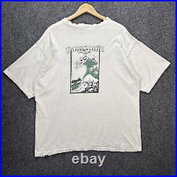 Vintage Patagonia Shirt Mens XL White 90s Ftitz Roy USA Beneficial RARE Wave Art