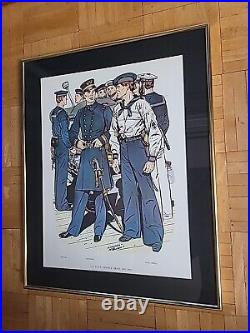 Vintage Print Of The United States Navy Uniform U. S. Navy Services Dress