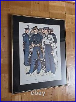 Vintage Print Of The United States Navy Uniform U. S. Navy Services Dress