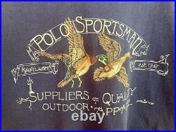 Vintage Ralph Lauren Polo Sportsman Shirt Stadium Country Fishing 1992 L Ducks