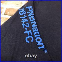 Vintage Rare PNB Nation Shirt Long Sleeve Blue Size Large Grassroots Camo
