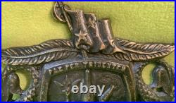 Vintage & Rare Submarine Force U. S. Atlantic Fleet Brass Medallion/ Plaque A++++