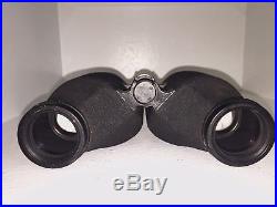 Vintage SARD Binoculars with Leather case 6X42 Wide Field Square D Navy mark 43
