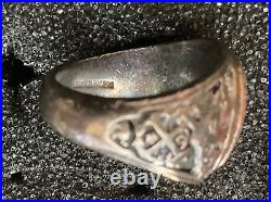 Vintage STERLING SILVER US NAVY Submariner ring size- 8.5 ring only