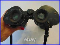 Vintage Sard Square D 7 X 50 Mark XLIV (44) US Navy WWII Era Binoculars