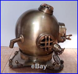 Vintage Scuba U. S Navy Mark V 18 Replica Antique Diving Helmet gift