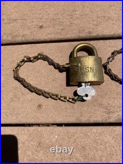 Vintage Segal Lock USN United States Navy Padlock Military Lock Set of 3