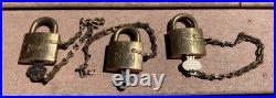 Vintage Segal Lock USN United States Navy Padlock Military Lock Set of 3
