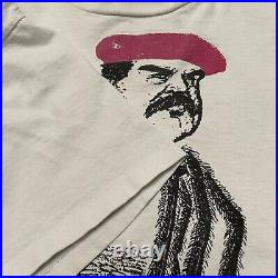 Vintage Softee Saddam Hussein T Shirt Mens XL Single Stitch Iraqnophobia 90s USA