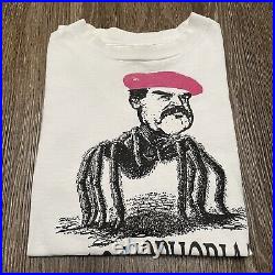 Vintage Softee Saddam Hussein T Shirt Mens XL Single Stitch Iraqnophobia 90s USA