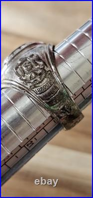 Vintage Sterling Silver USN Navy Pride Ring 1950's Korean War? Size 10