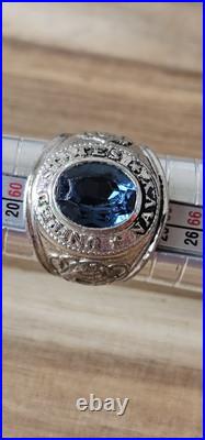 Vintage Sterling Silver USN Navy Pride Ring 1950's Korean War? Size 10
