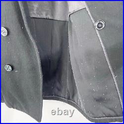 Vintage Sterlingwear Of Boston Mens Navy Double Breasted Wool Pea Coat Size 40R