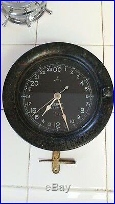 Vintage U. S. Navy Clock. Made By. Seth Thomas. Working Condition