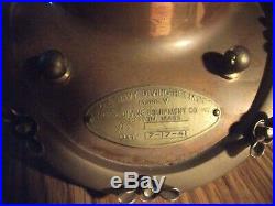 Vintage U. S Navy Diving Divers Helmet Mark V Brass and Copper Finish 1941