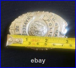 Vintage. U. S. Navy Eagle top. US Navy badge U. S. Navy Police -NAVSECSTA