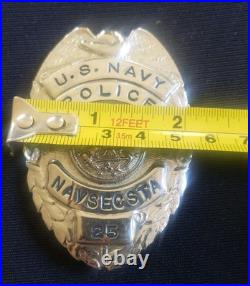 Vintage. U. S. Navy Eagle top. US Navy badge U. S. Navy Police -NAVSECSTA