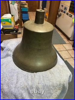 Vintage U. S. Navy U. S. N. Ship's Bell 11 3/8 and 28 Pounds