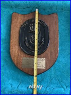 Vintage U. S. Navy USS PRINCETON CG-59. CRUISER Wood Wall Hanging Plaque