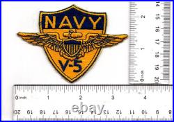 Vintage U. S. Navy V-5 and V-5A Flight Training Patch Set