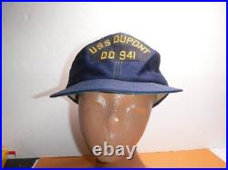 Vintage U. S. S. Du Pont DD941 Cap/Hat United States Navy off the U. S. S. DUPONT
