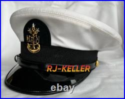 Vintage US American Master Chief Petty Officer of the Navy MCPON Visor Hat Cap
