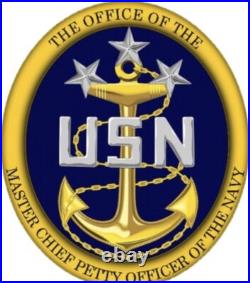 Vintage US American Master Chief Petty Officer of the Navy MCPON Visor Hat Cap