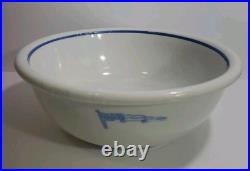 Vintage US NAVY CAPTAINS Mess Bowl 4 Star Flag Pennant TEPCO China USA 9.5 In