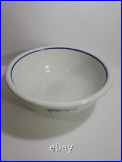 Vintage US NAVY CAPTAINS Mess Bowl 4 Star Flag Pennant TEPCO China USA 9.5 In