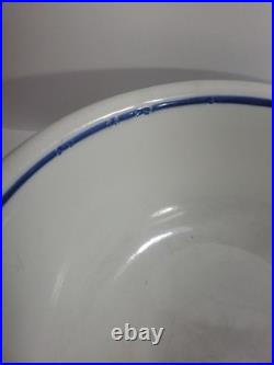 Vintage US NAVY CAPTAINS Mess Bowl 4 Star Flag Pennant TEPCO China USA 9.5 In