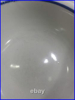 Vintage US NAVY CAPTAINS Mess Bowl 4 Star Flag Pennant TEPCO China USA 9.5 In