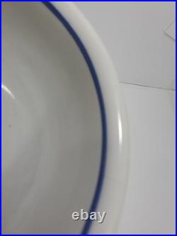 Vintage US NAVY CAPTAINS Mess Bowl 4 Star Flag Pennant TEPCO China USA 9.5 In