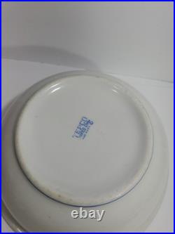 Vintage US NAVY CAPTAINS Mess Bowl 4 Star Flag Pennant TEPCO China USA 9.5 In