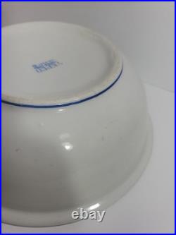 Vintage US NAVY CAPTAINS Mess Bowl 4 Star Flag Pennant TEPCO China USA 9.5 In