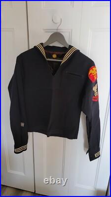 Vintage US NAVY Crackerjack Uniform, Pullover & Pants Twill Fabric